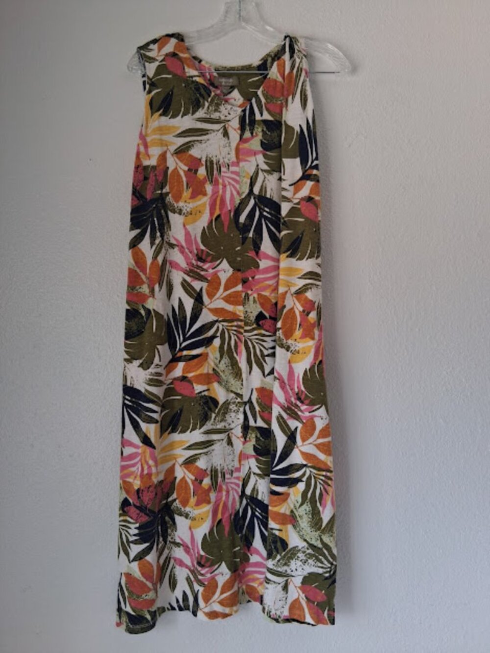 d&co. naturals women's size XL multicolored midi dress